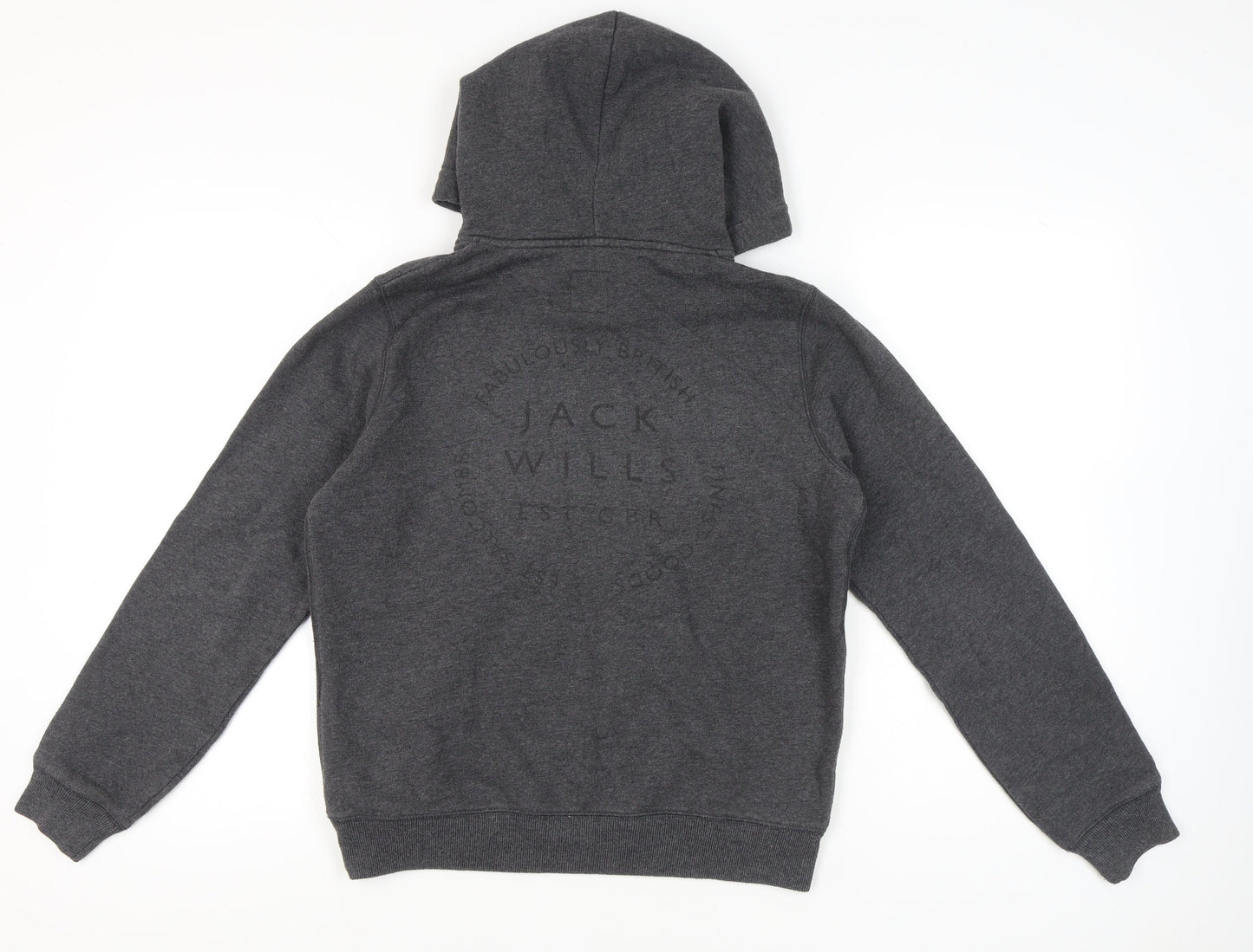 Womens UK Size 14 Jack Wills Grey Pullover Hoodie