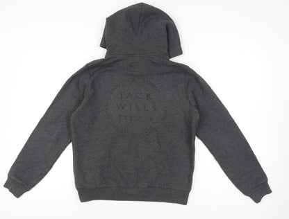 Womens UK Size 14 Jack Wills Grey Pullover Hoodie