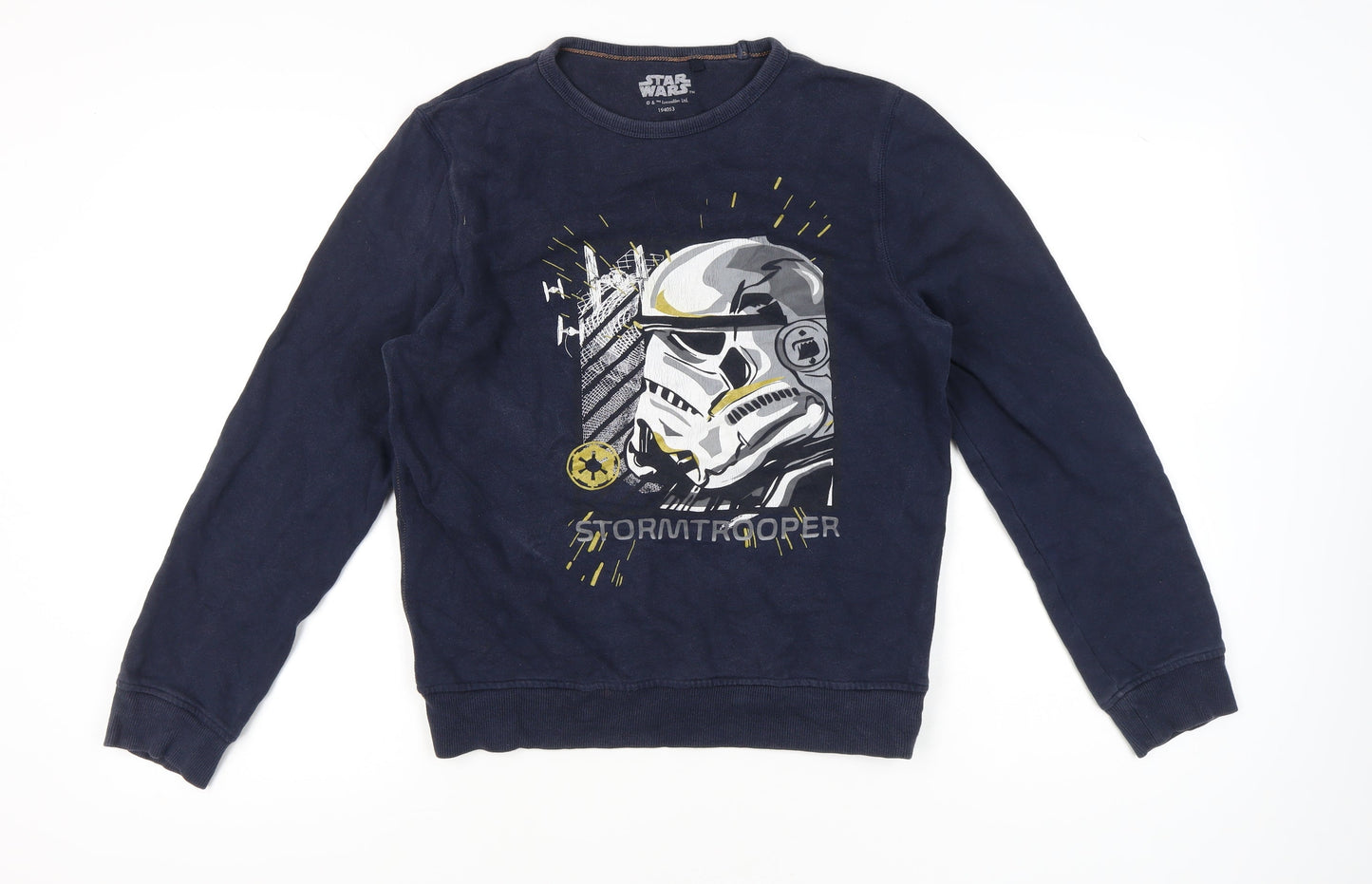 Next Boys Blue Star Wars Stormtrooper Sweatshirt 15 Years Crew Neck Pullover