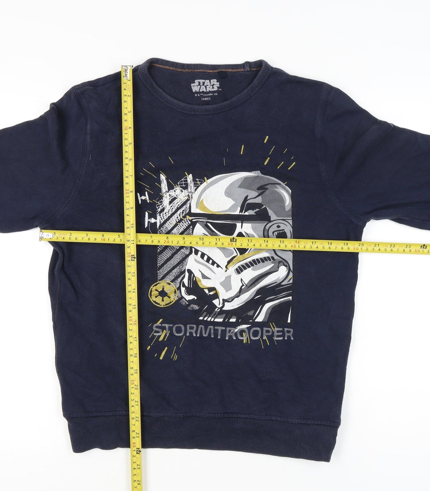 Next Boys Blue Star Wars Stormtrooper Sweatshirt 15 Years Crew Neck Pullover
