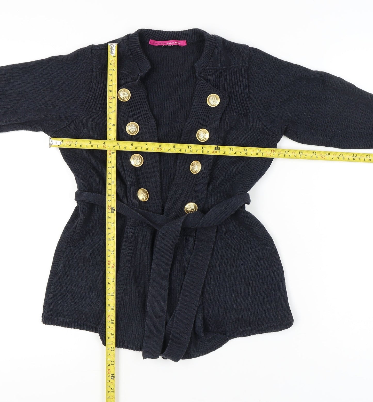 Womens UK Size 10 River Island Black Cardigan Jumper