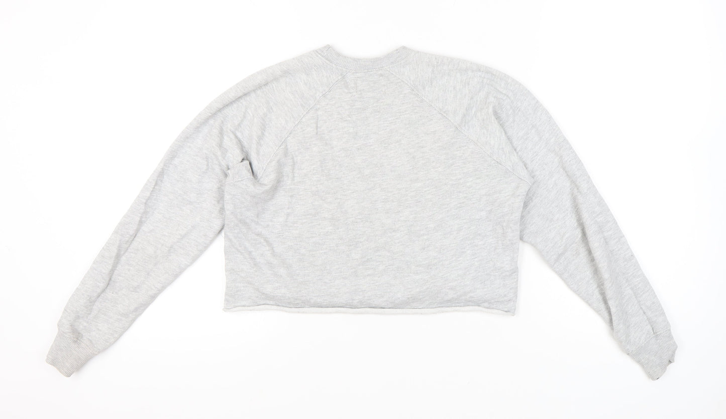 Womens UK Size XS Pull&Bear Grey Pullover Sweatshirt