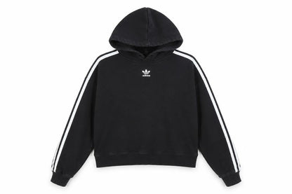 Womens UK Size 10 adidas Black Pullover Hoodie