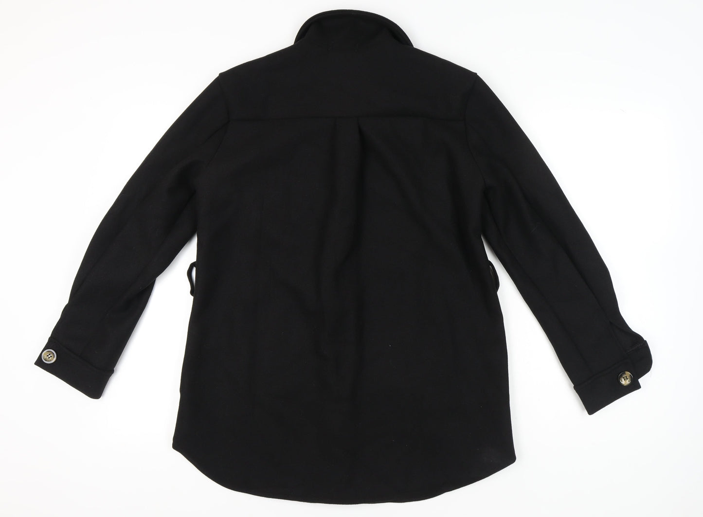 Stylewise Women’s Black Mid-Length Button Jacket Size M