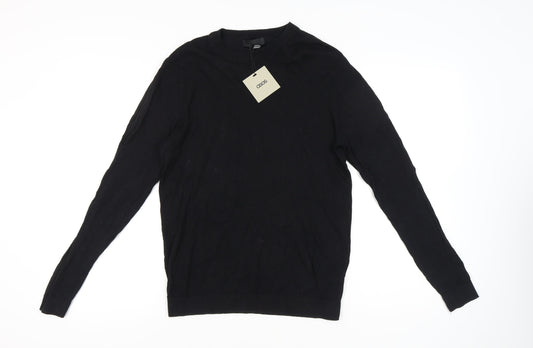 ASOS Men's Black M Pullover Crew Neck Cotton Jumper