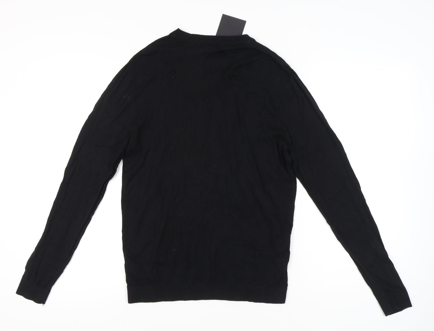 ASOS Men's Black M Pullover Crew Neck Cotton Jumper