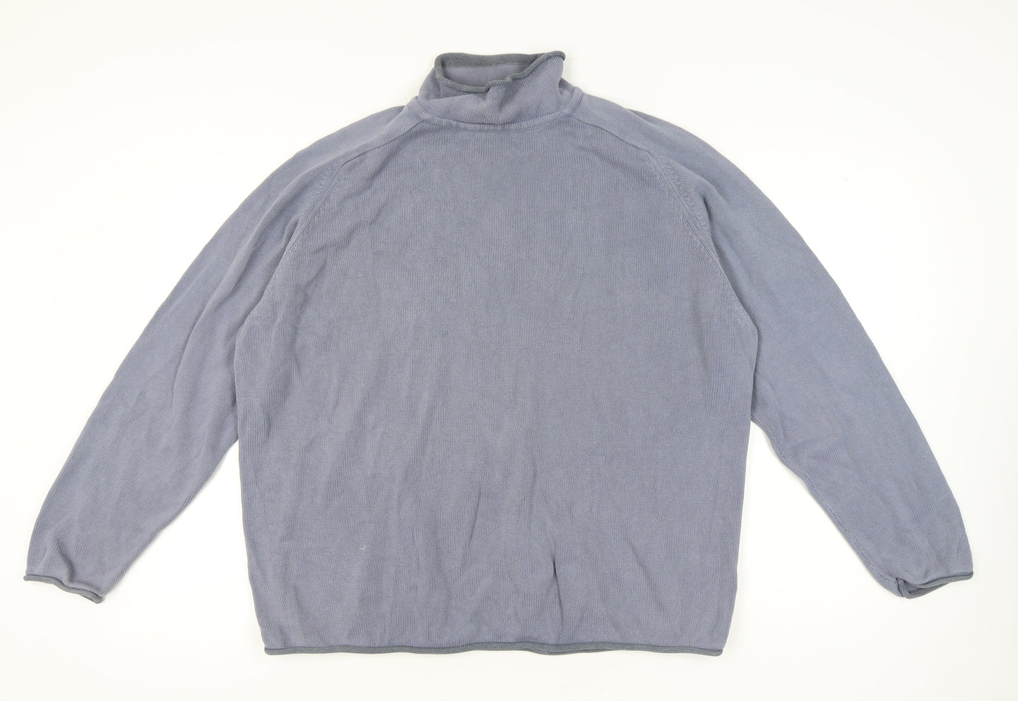 Next Men’s Blue 2XL Roll Neck Knit Jumper Casual Autumn Winter