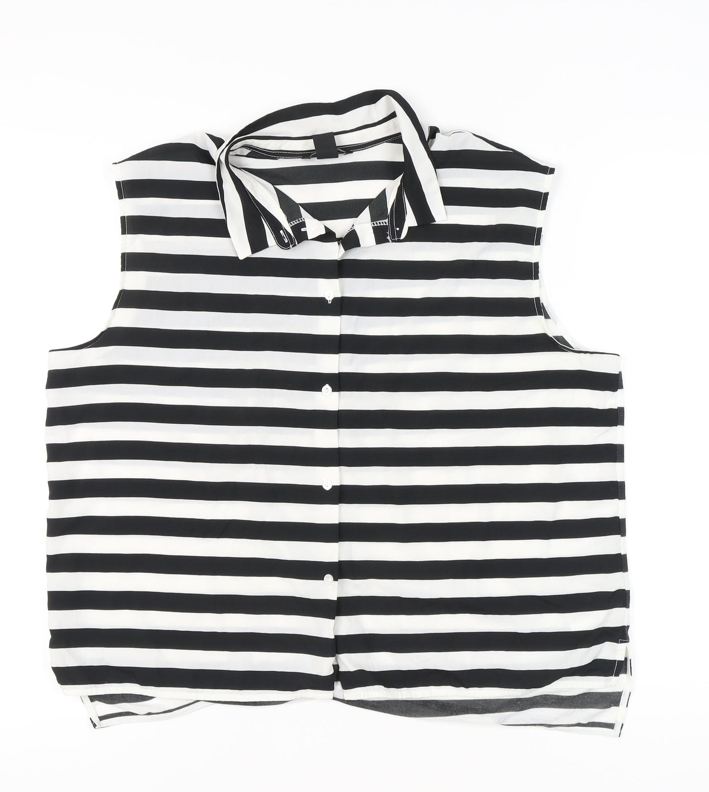 Womens UK Size L H&M Multicoloured Basic Button-Up