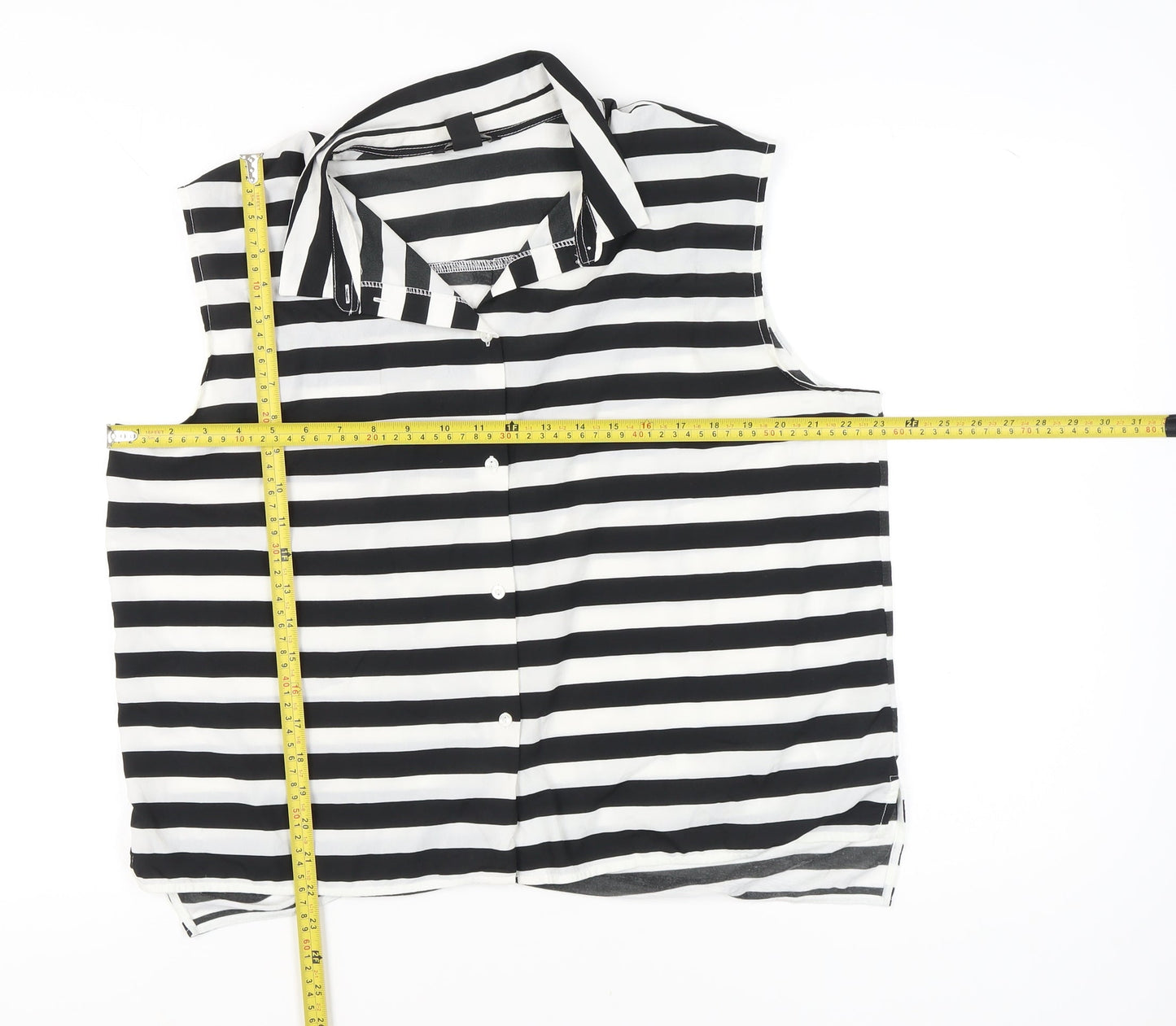 Womens UK Size L H&M Multicoloured Basic Button-Up