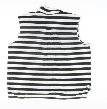 Womens UK Size L H&M Multicoloured Basic Button-Up