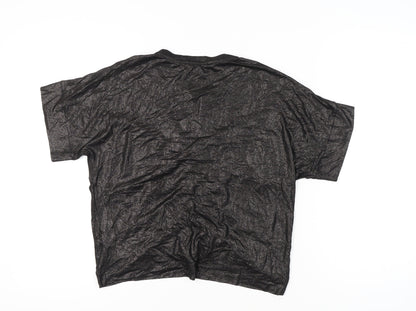 Womens UK Size 10 Oliver Bonas Black Tunic Blouse