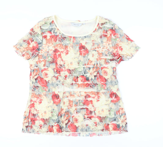 Womens UK Size 18 Preview Multicoloured Basic T-Shirt