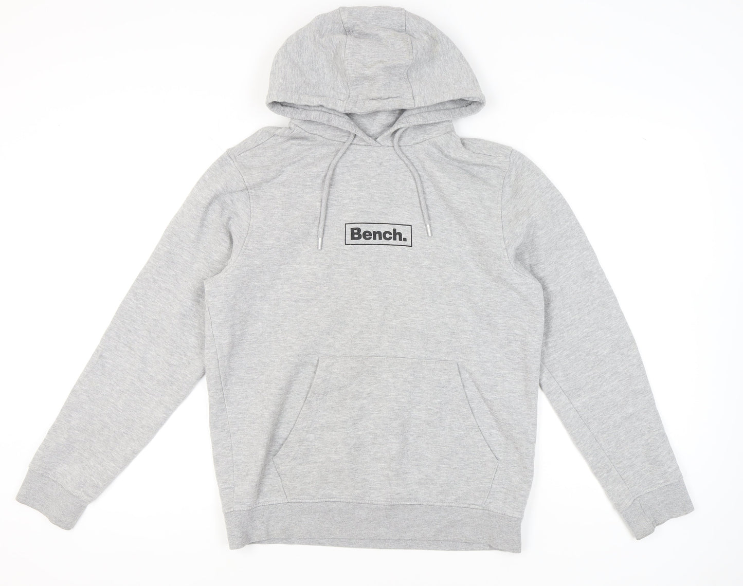 Mens UK Size L Bench Grey Pullover Hoodie