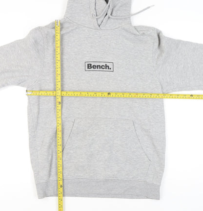 Mens UK Size L Bench Grey Pullover Hoodie