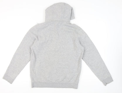 Mens UK Size L Bench Grey Pullover Hoodie