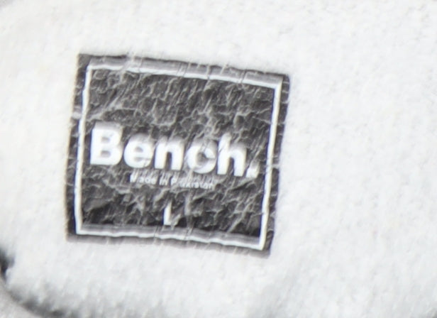 Mens UK Size L Bench Grey Pullover Hoodie