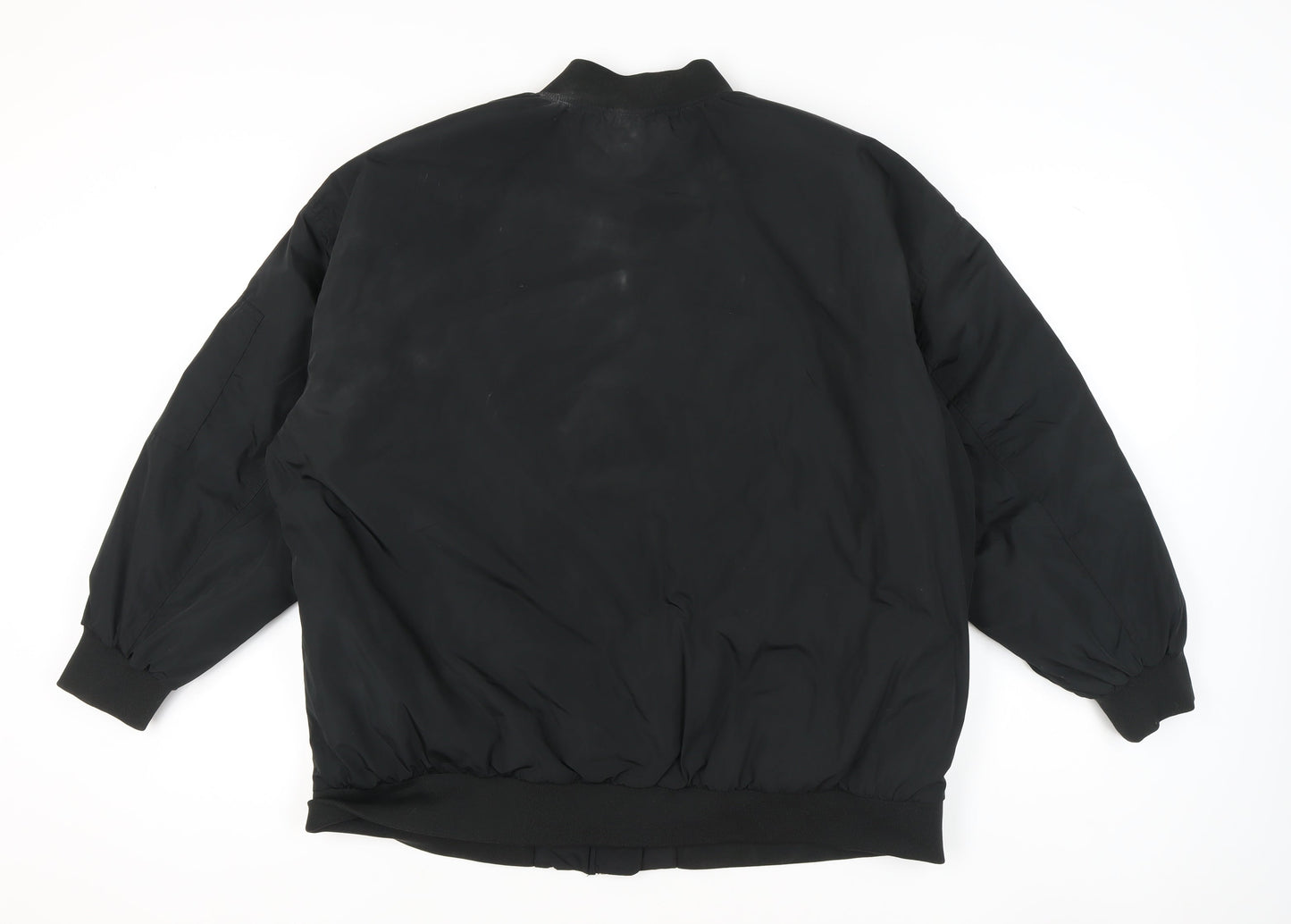 Primark Women’s Black XL Bomber Jacket with Zip Pockets