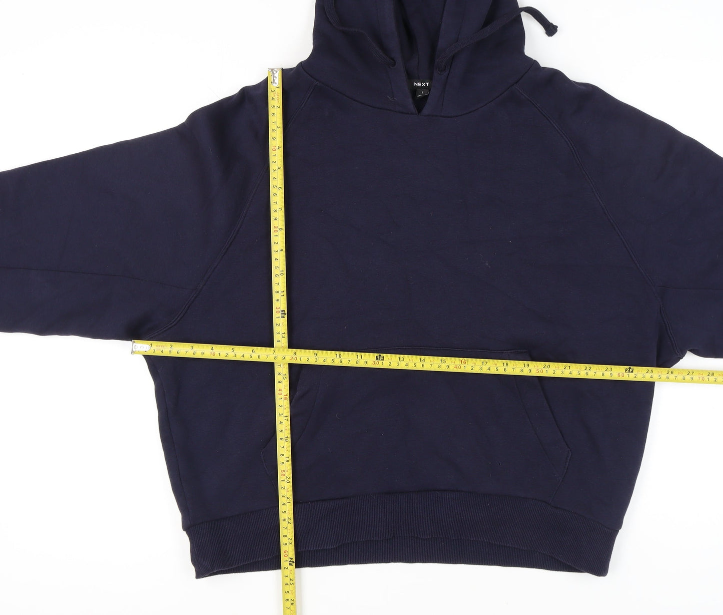 Next Women’s Navy Blue Pullover Hoodie L Cotton Blend