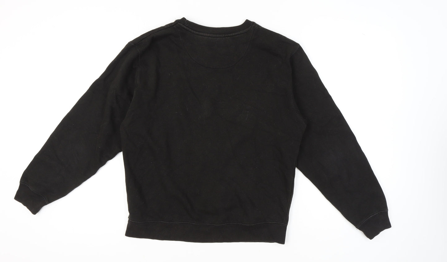 Delta Fleece Womens Black Medium Graphic Pullover Sweatshirt Vintage
