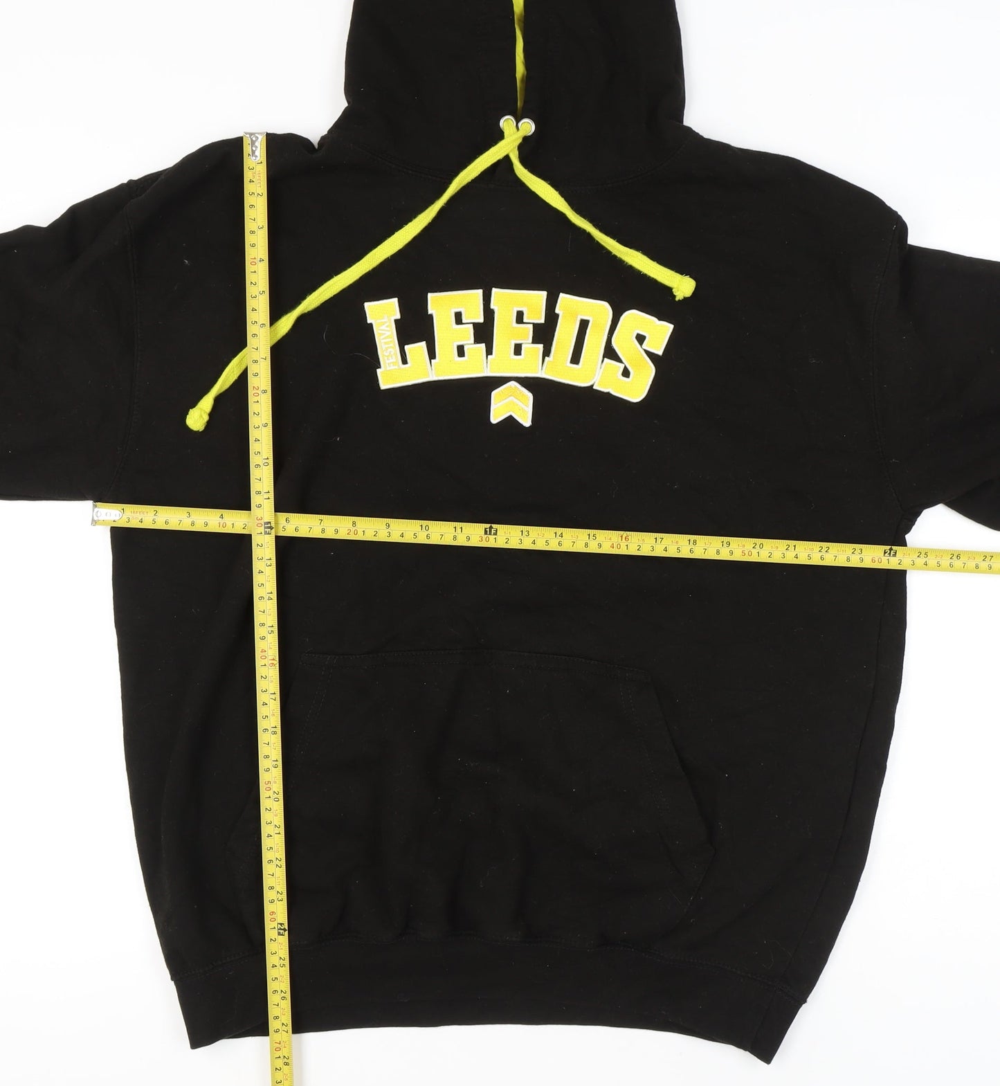 Mens UK Size XL Just Hoods Black Pullover Hoodie