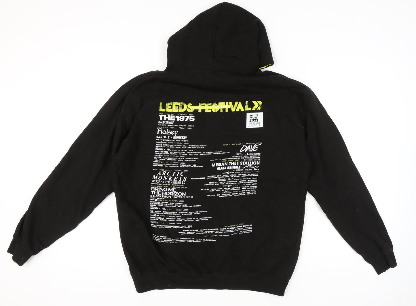 Mens UK Size XL Just Hoods Black Pullover Hoodie