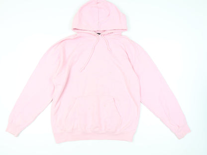 Boohoo Women’s Pink Pullover Hoodie M Self Love Club Graphic