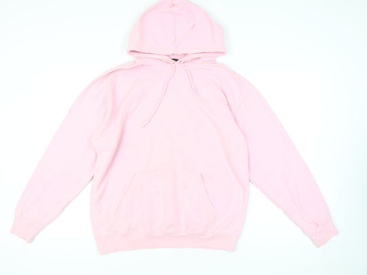 Boohoo Women’s Pink Pullover Hoodie M Self Love Club Graphic