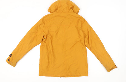 Next Boys Yellow Hooded Parka Jacket Age 11 Years Lightweight Casual