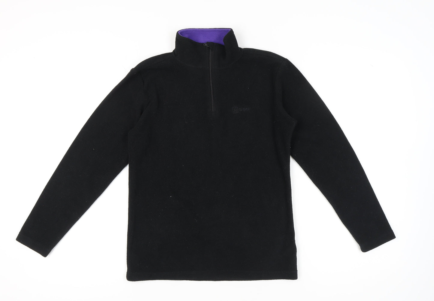 Hi Gear Women’s Black Fleece Sweatshirt Size 8 Half Zip Polyester
