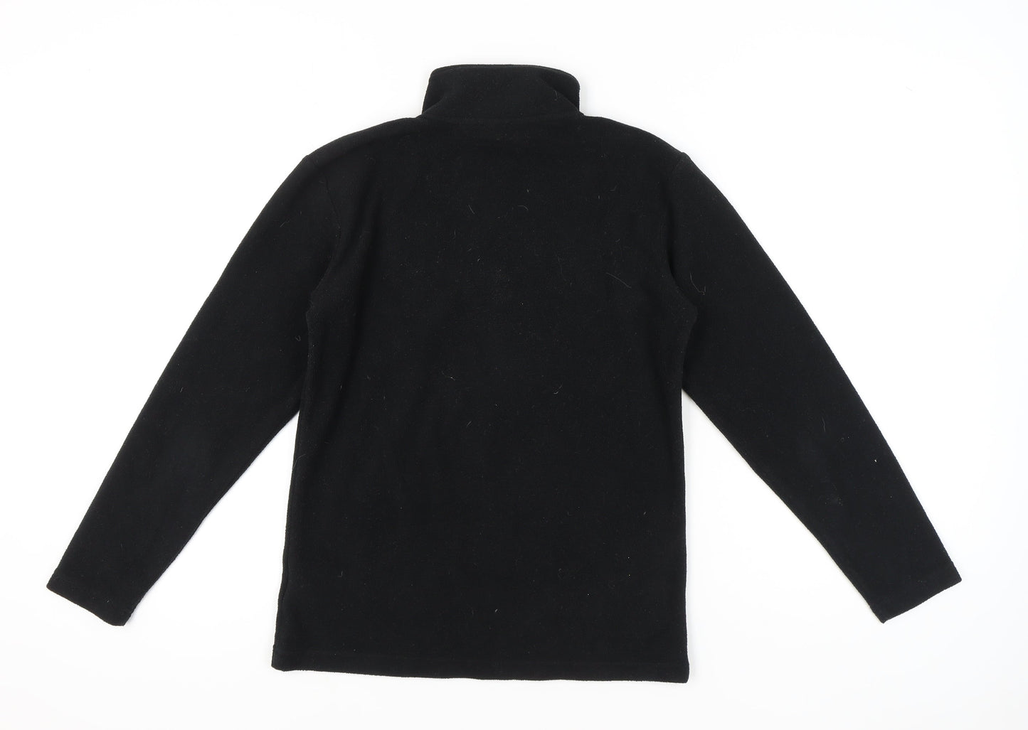 Hi Gear Women’s Black Fleece Sweatshirt Size 8 Half Zip Polyester