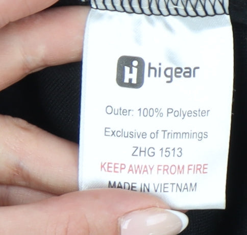 Hi Gear Women’s Black Fleece Sweatshirt Size 8 Half Zip Polyester