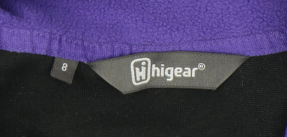 Hi Gear Women’s Black Fleece Sweatshirt Size 8 Half Zip Polyester