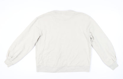 Abercrombie & Fitch Women Beige Paris Sweatshirt Size M Pullover