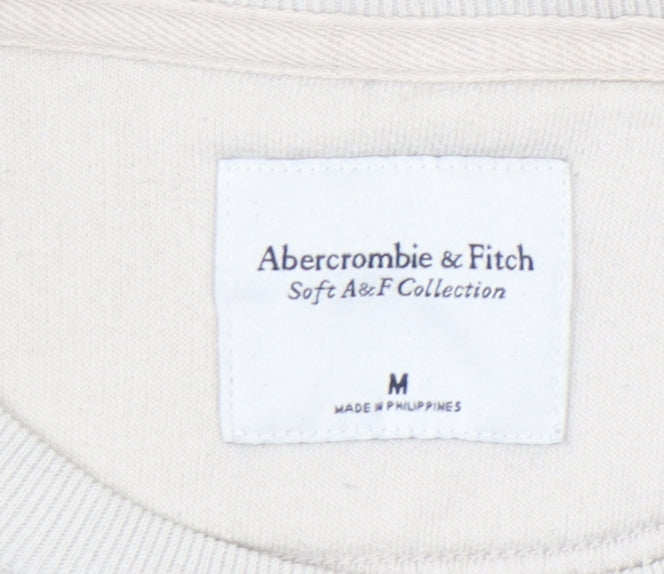 Abercrombie & Fitch Women Beige Paris Sweatshirt Size M Pullover