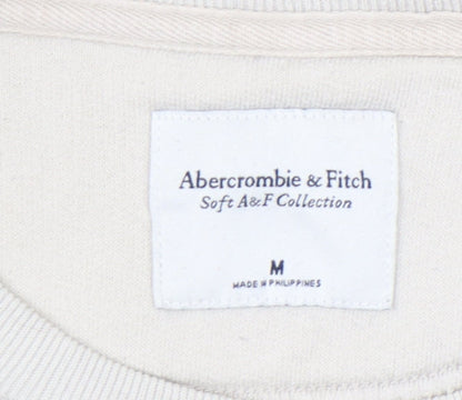 Abercrombie & Fitch Women Beige Paris Sweatshirt Size M Pullover