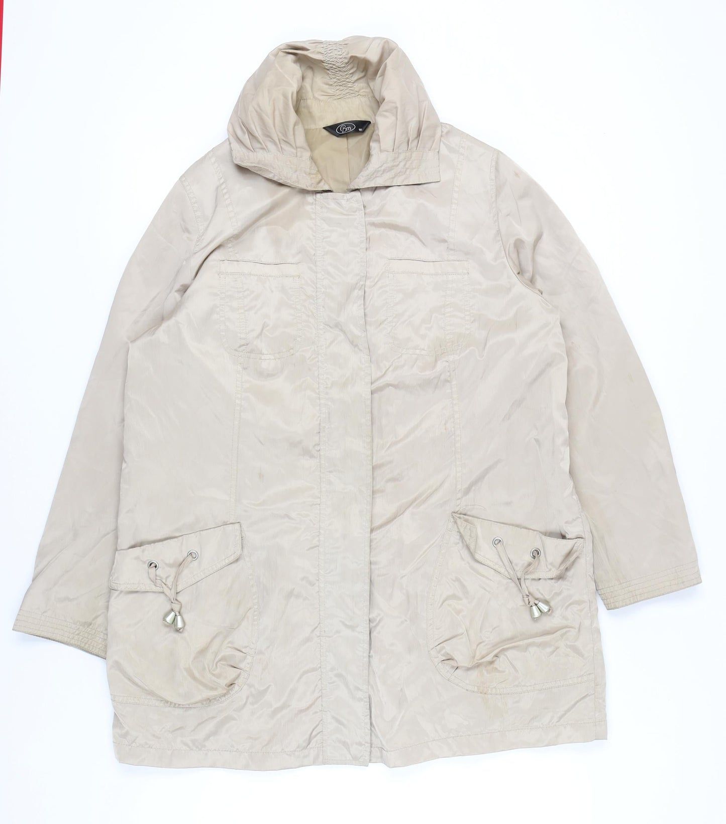 Womens UK Size 18 BM Beige Rain Coat