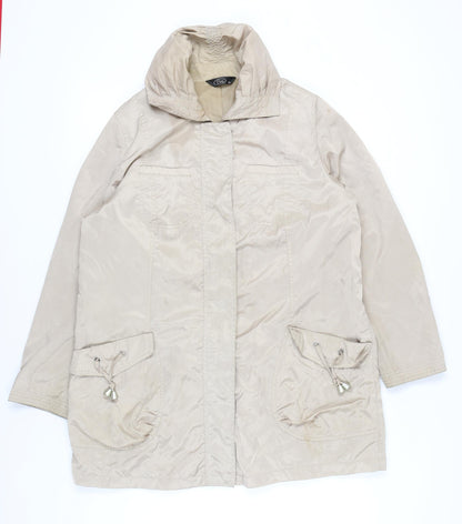 Womens UK Size 18 BM Beige Rain Coat