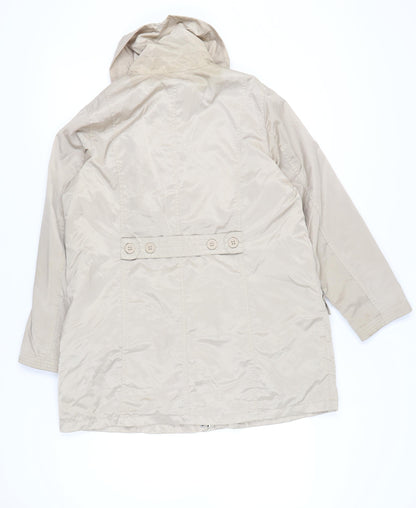 Womens UK Size 18 BM Beige Rain Coat