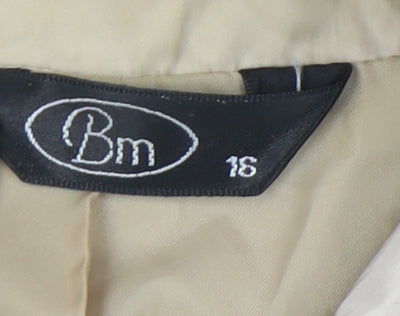 Womens UK Size 18 BM Beige Rain Coat