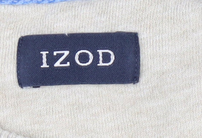 Mens UK Size 2XL IZOD Beige Pullover Sweatshirt