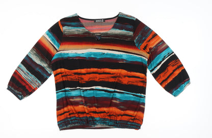 Womens UK Size 16 Envy Multicoloured Tunic Blouse
