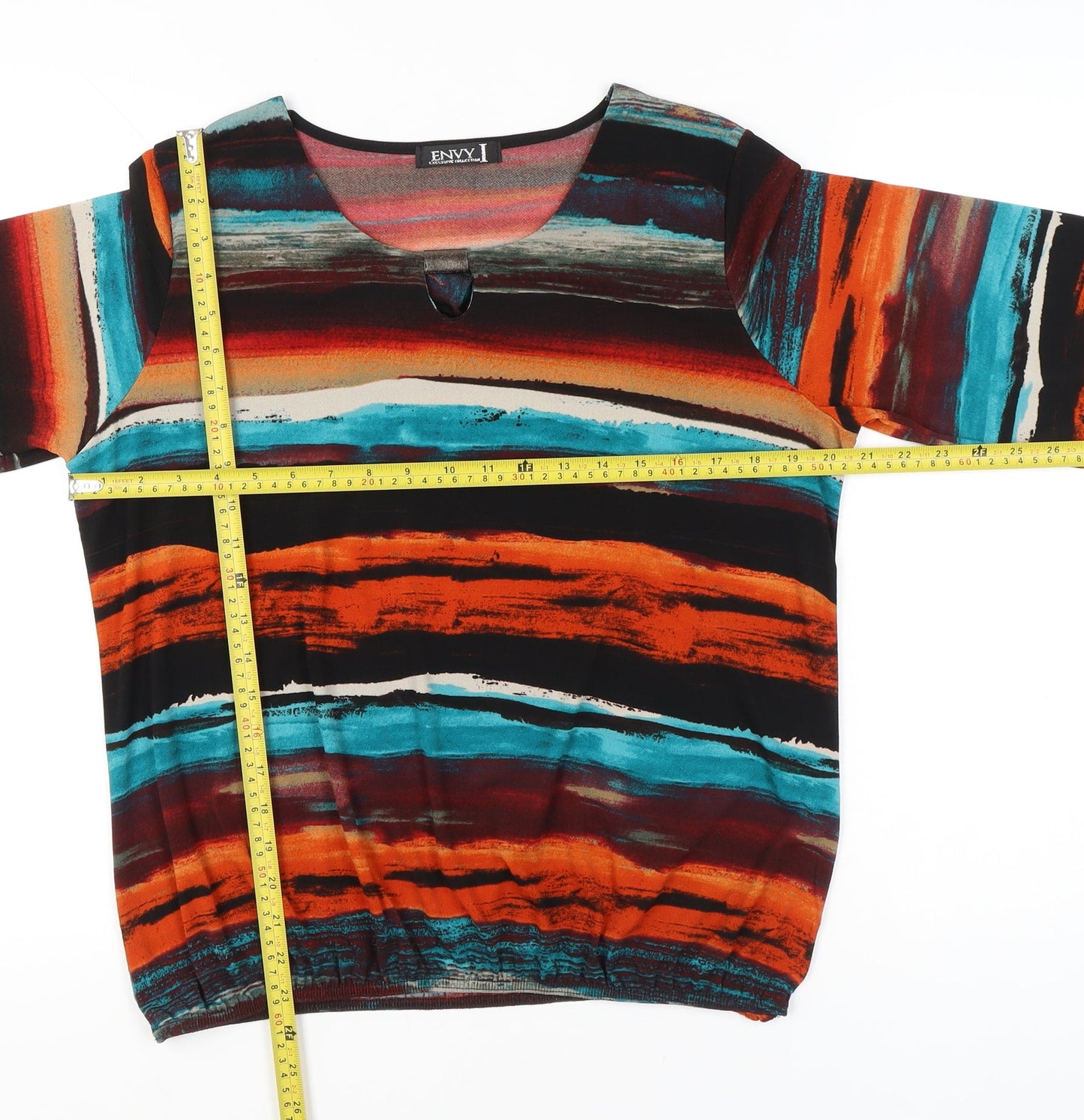 Womens UK Size 16 Envy Multicoloured Tunic Blouse