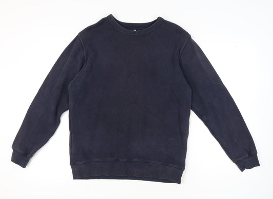 Mens UK Size M Marks and Spencer Blue Pullover Sweatshirt