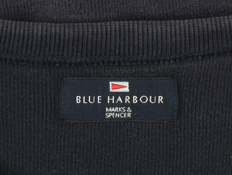 Mens UK Size M Marks and Spencer Blue Pullover Sweatshirt