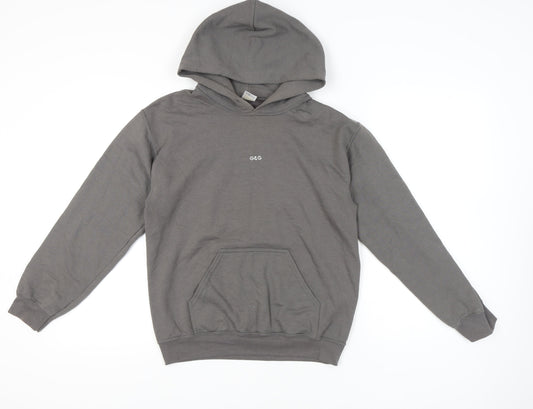 Mens UK Size S G&G Grey Pullover Hoodie