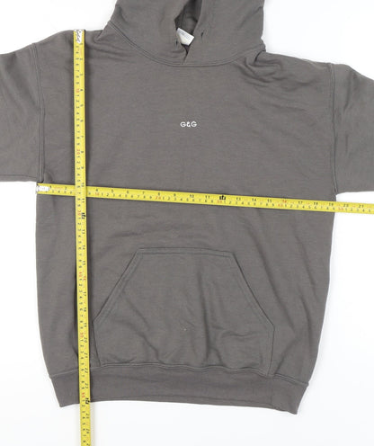 Mens UK Size S G&G Grey Pullover Hoodie