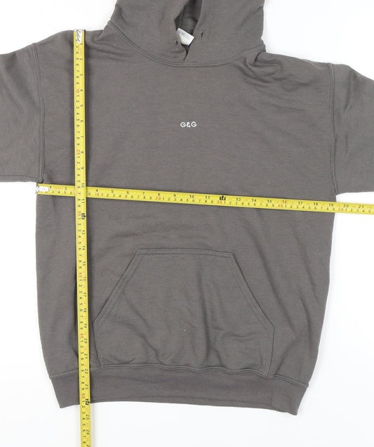 Mens UK Size S G&G Grey Pullover Hoodie