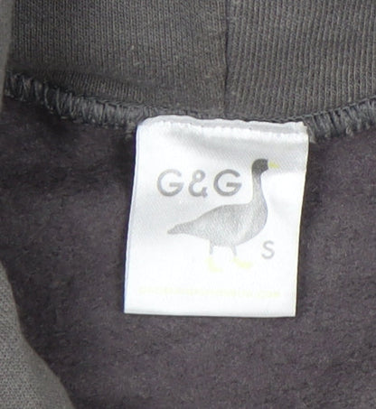 Mens UK Size S G&G Grey Pullover Hoodie