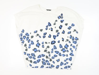 Womens UK Size 16 Roman White Basic T-Shirt