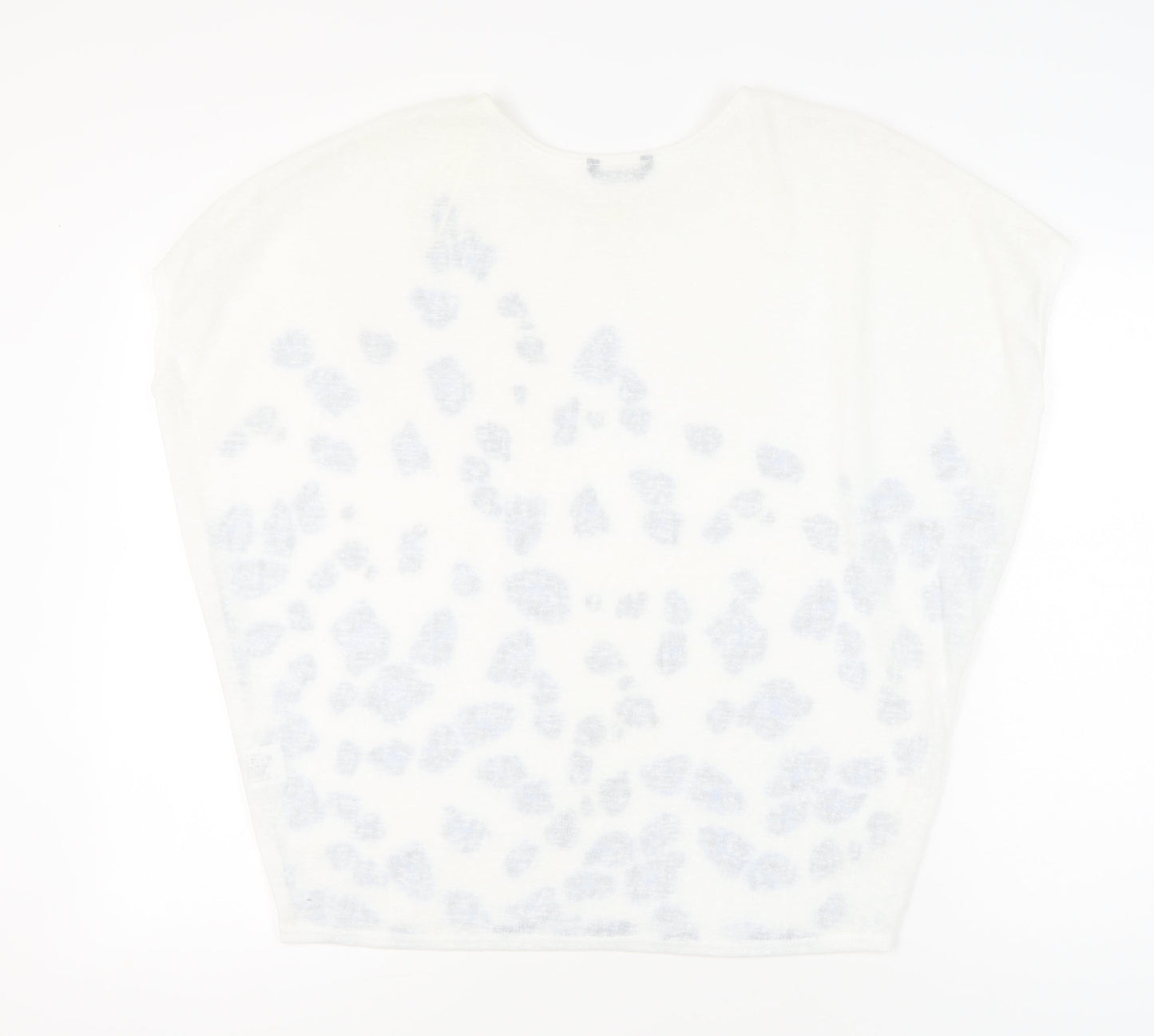 Womens UK Size 16 Roman White Basic T-Shirt
